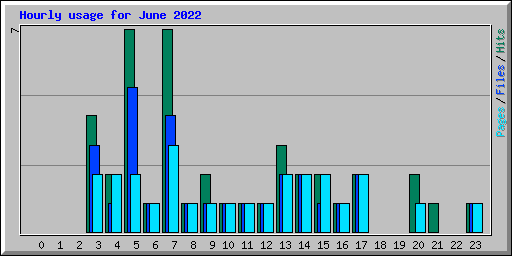 Hourly usage for June 2022